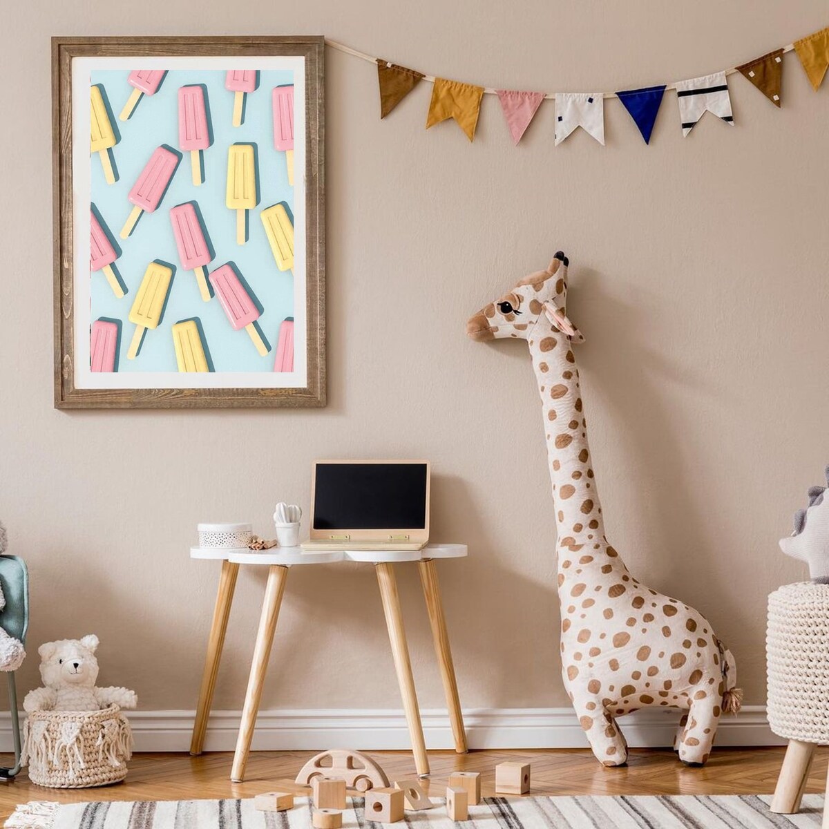 Poster Story, Plakat, Obraz - Pastelowe Lody, wymiary 60 x 84 cm