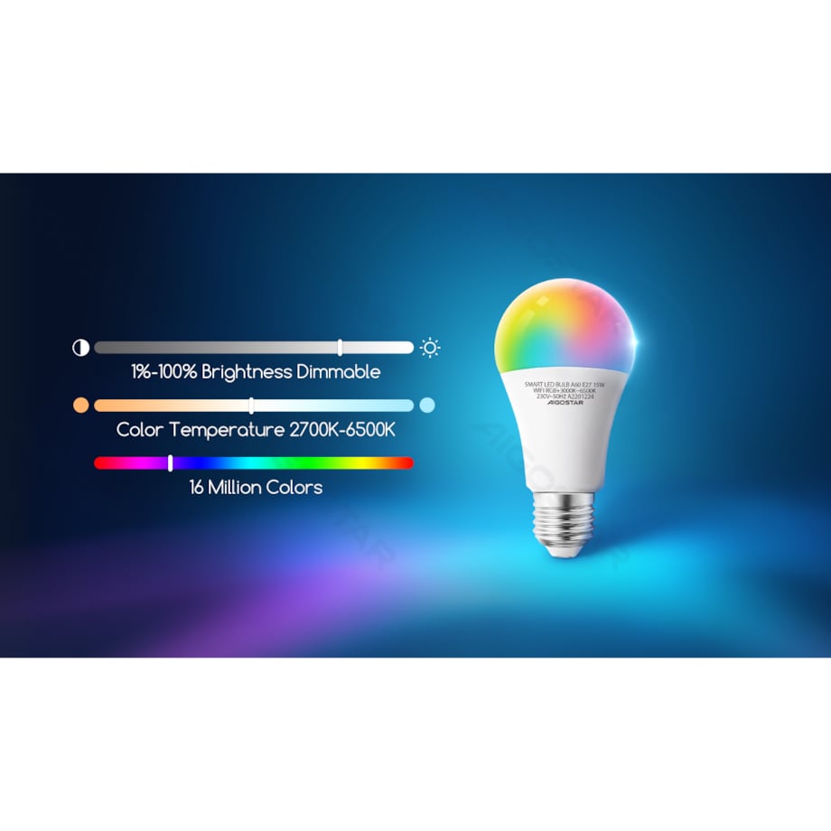 inteligentna żarówka led wb g45 e14 wi-fi 6,5w
