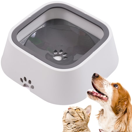 Niechlapiąca Miska Dla Zwierzaka Pies Antypoślizgowa Spowalniająca Na Wodę