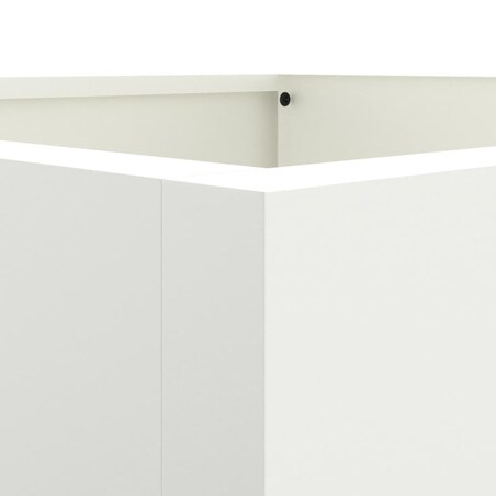 vidaXL Donica, biała, 52x48x75 cm, stal