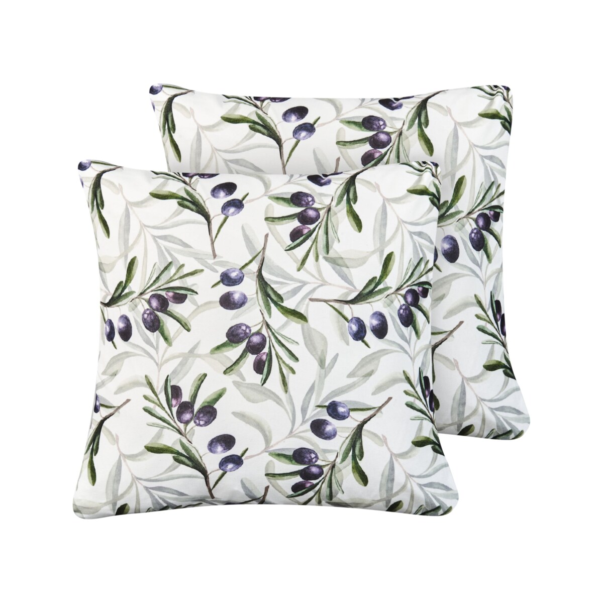 Zestaw 2 poduszek ogrodowych TRANQUI Wzór roślinny 45 x 45 cm Kolorowy