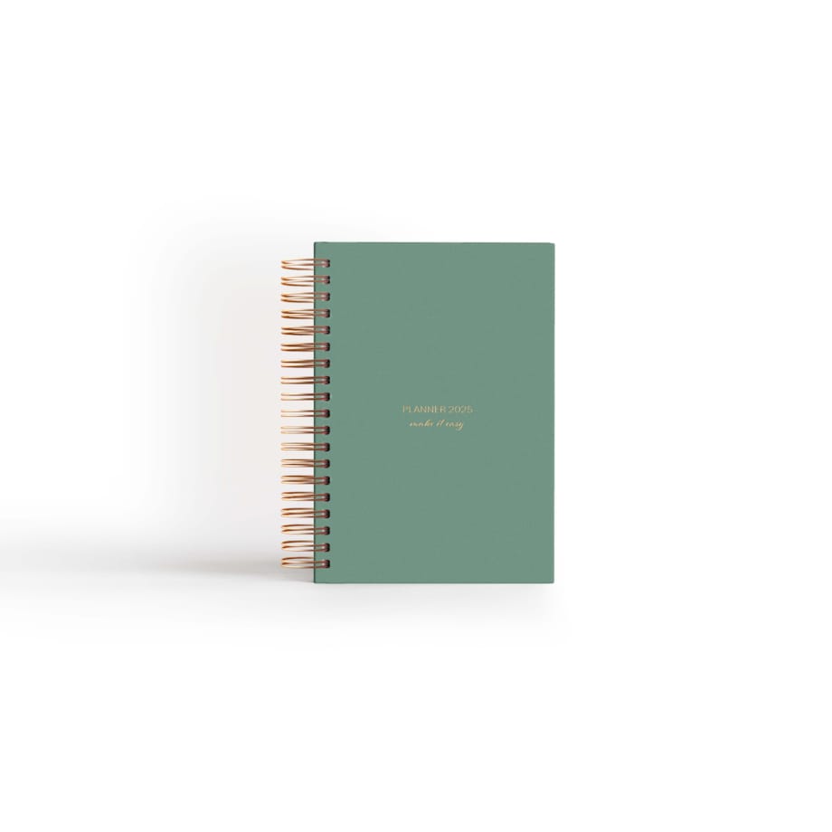 Planner dzienny na spirali 2025 – Hierba Fresca