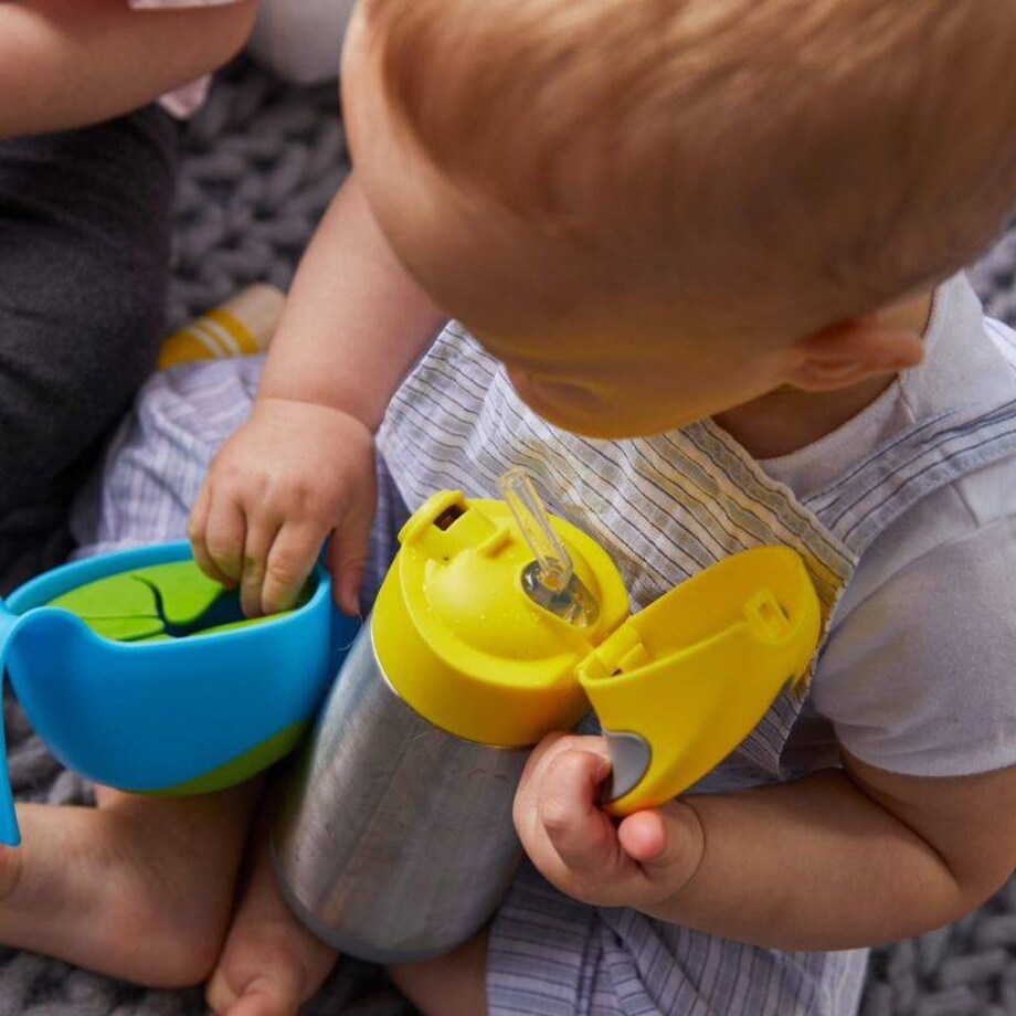 Butelka termiczna dla dzieci ze słomką 350 ml Strawberry Shake, b.box