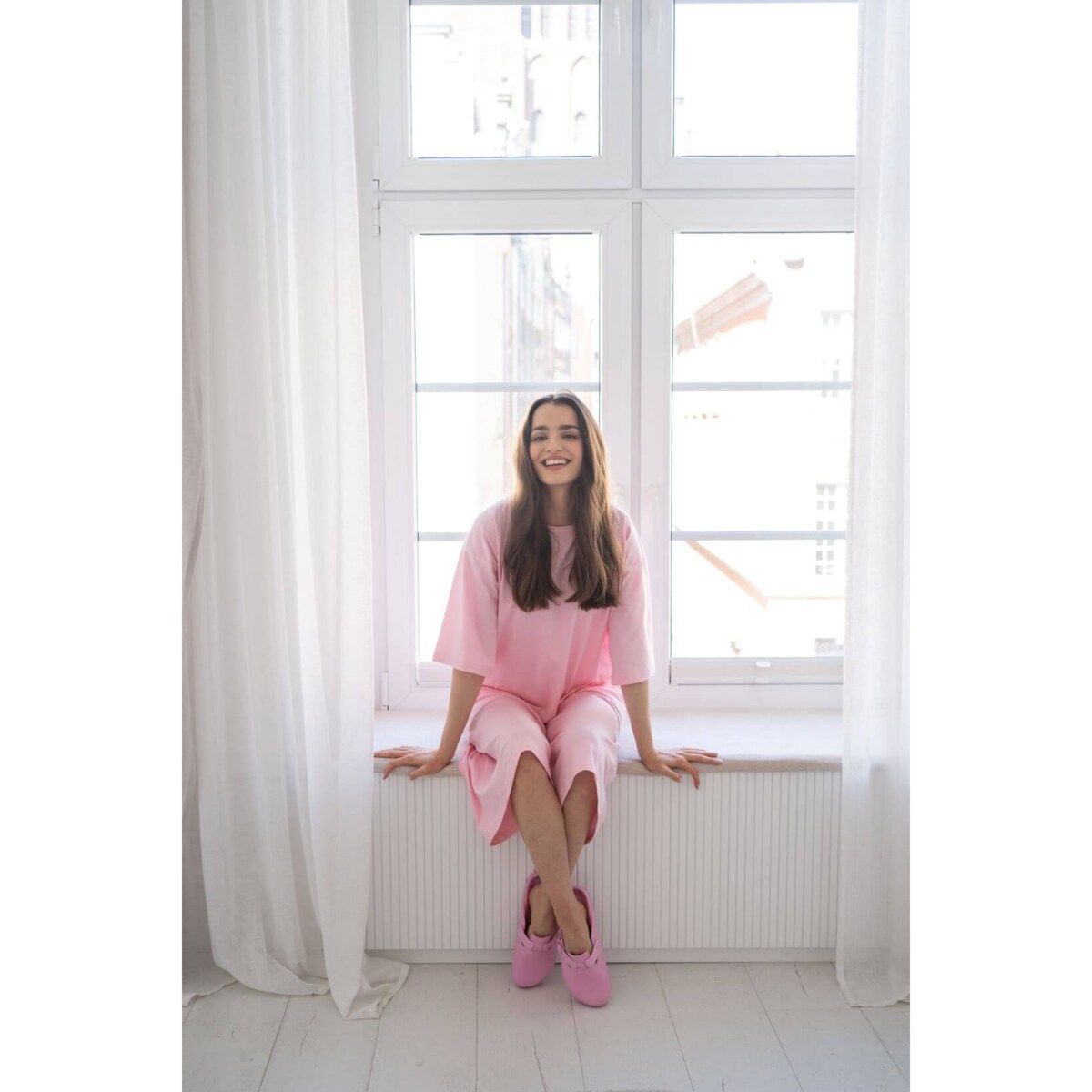 Piżama długa day&night różowa M/L