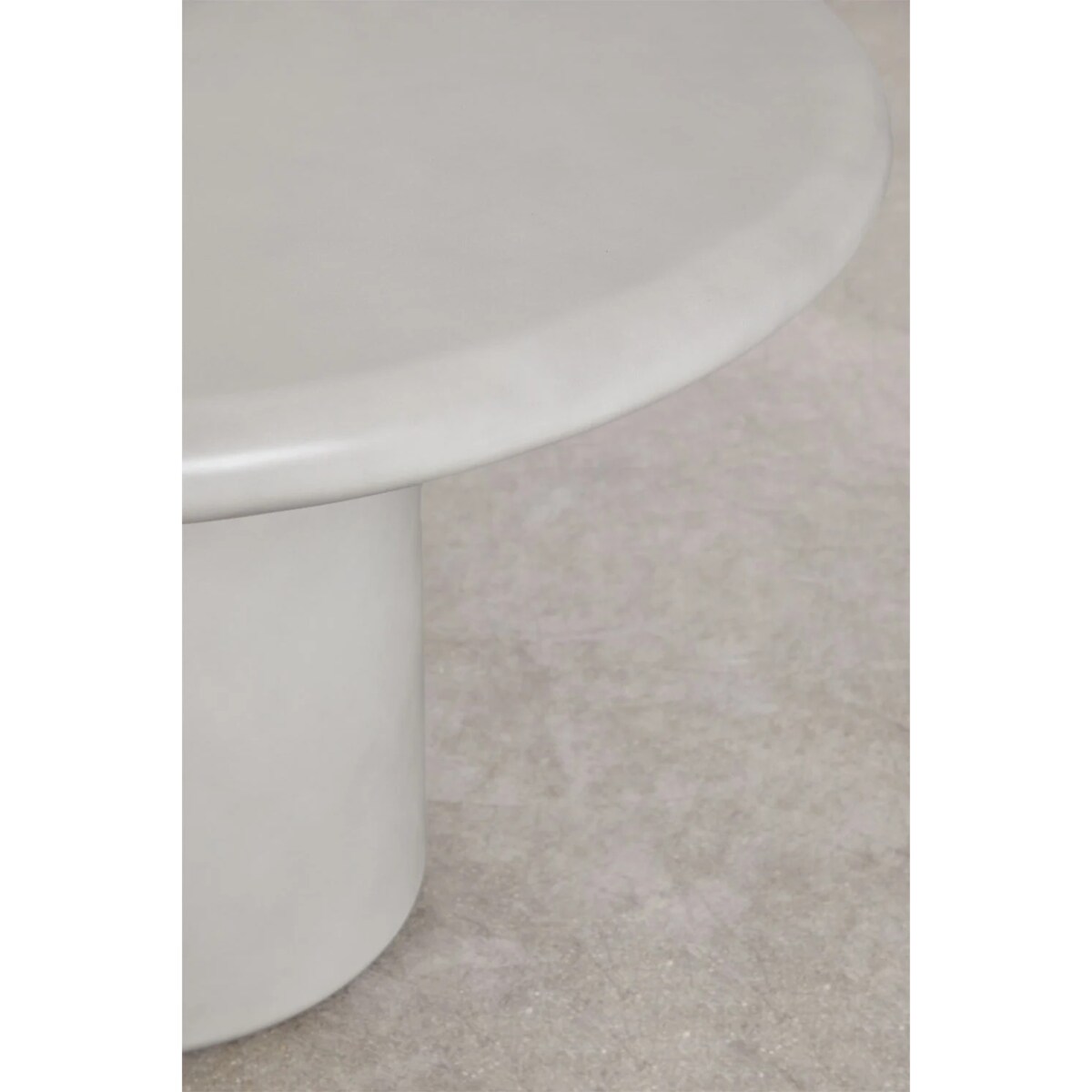 Okrągły stół do jadalni z cementu Namara jasnoszary Ø120 cm