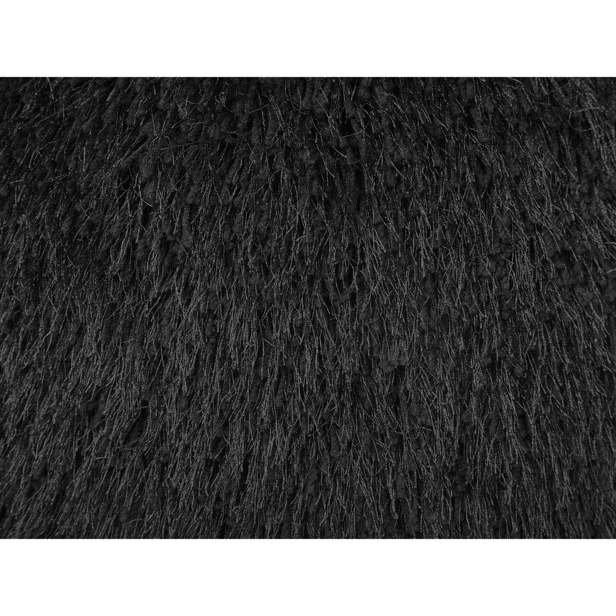 2 poduszki dekoracyjne włochacze 45 x 45 cm czarne CIDE