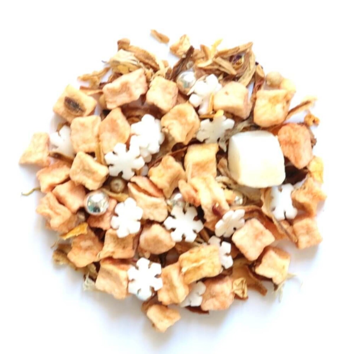 Świąteczna herbata owocowa "Płatki śniegu" - prezent upominek na mikołaja gwiazdkę święta dla faceta taty mamy męża chłopaka mężczyzny kobiety dziadka dziewczyny babci żony niej niego