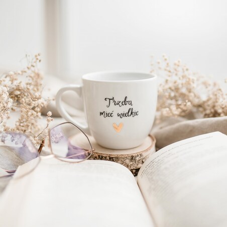 Kubek 500 ml - Taty nie można wybrać samemu, ale moja mama ma dobry gust ZŁOTE SERCE