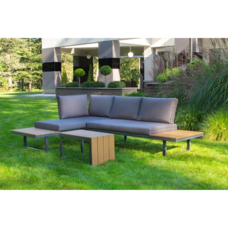 Modułowy zestaw mebli ogrodowych z aluminium