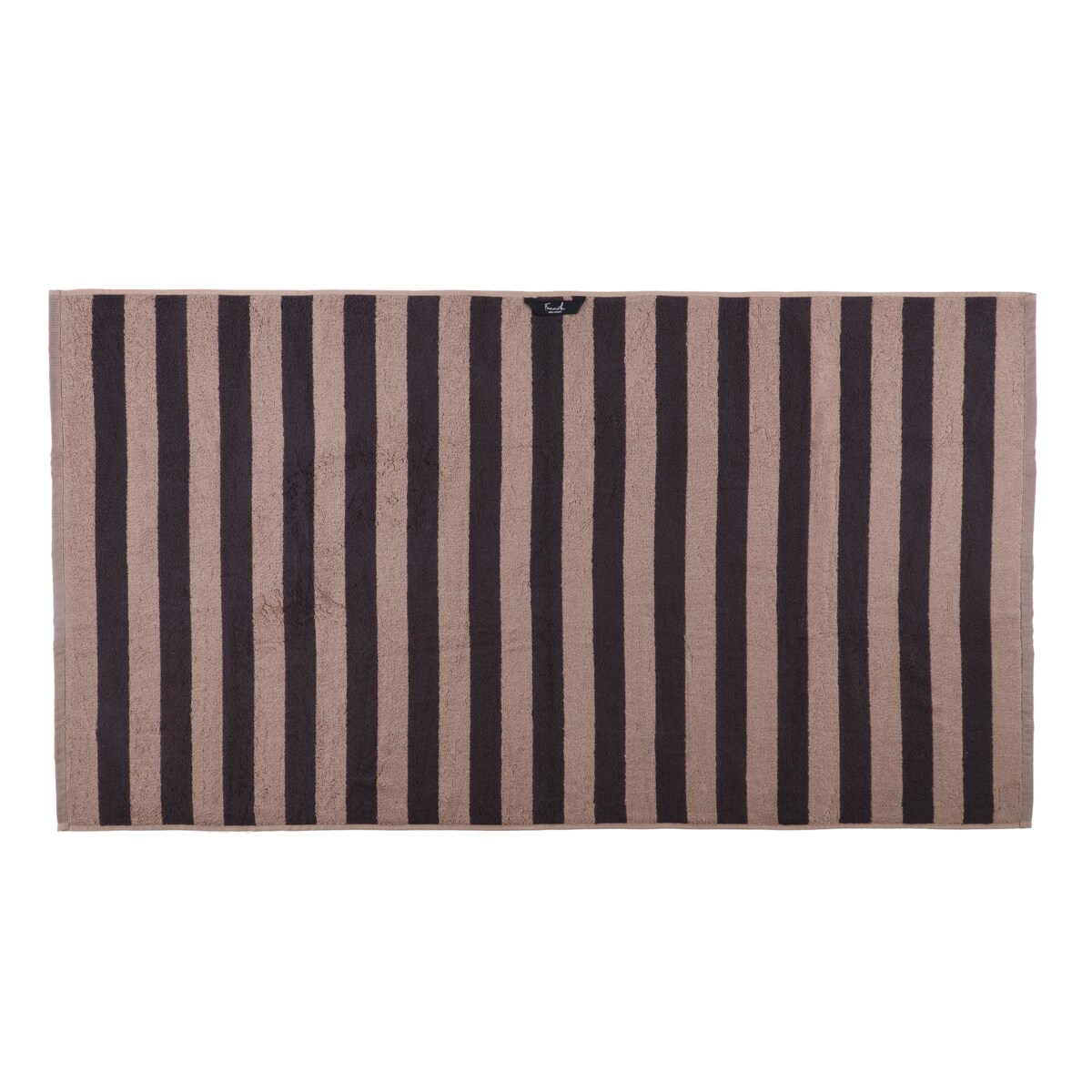 Ręcznik kąpielowy w paski HANKO, 70 x 140 cm, kolor brązowy, bawełna