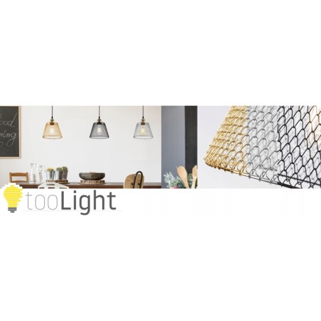 Lampa Sufitowa Wisząca Metalowa Chrom Siatka