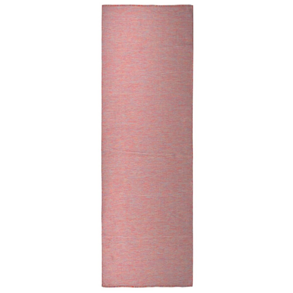 vidaXL Dywan zewnętrzny o płaskim splocie, 80x250 cm, czerwony