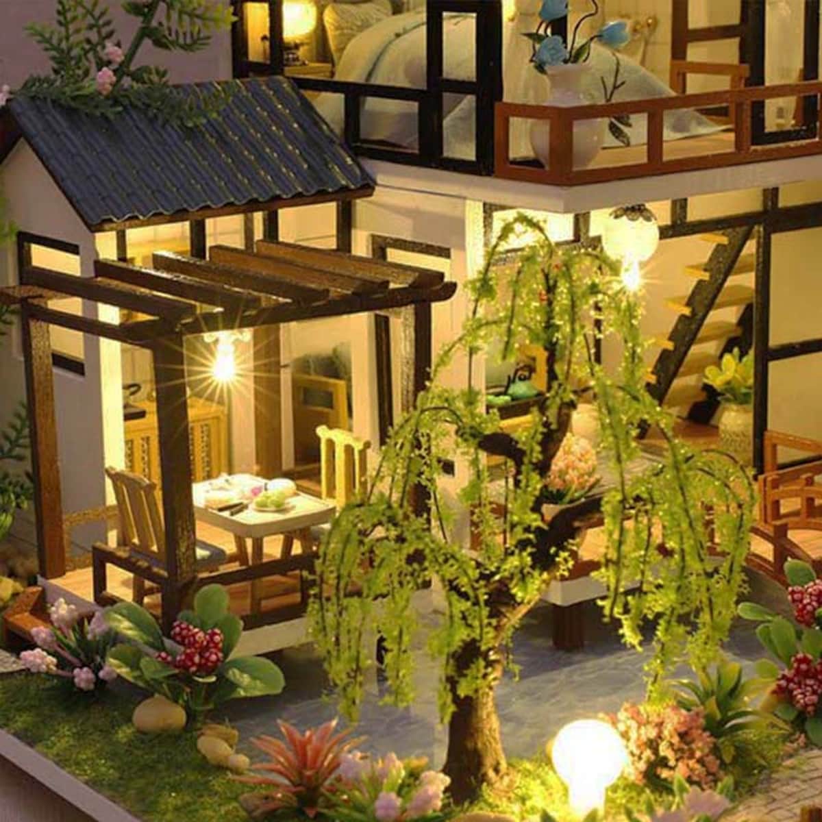 Miniaturowy domek - Przystań szeptów strumyka