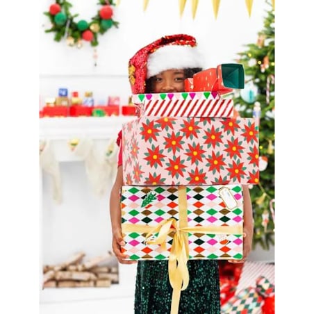 Papier do pakowania - Gwiazda Betlejemska, 70x200cm