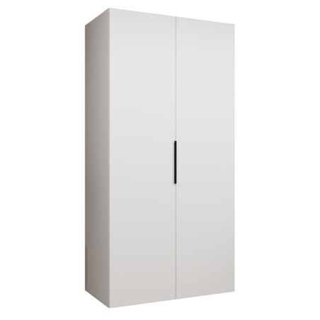 Szafa uchylna otwierana MARBELLA 1 100 wys. 202 cm Biały + u. Czarny