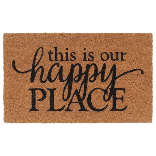 vidaXL Wycieraczka, naturalna, 45x75 cm, włókno kokosowe, tuftowana