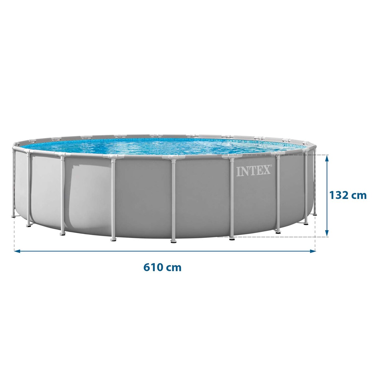 Basen ogrodowy stelażowy 610x132 cm Intex 26756ND-18W1 model 2026