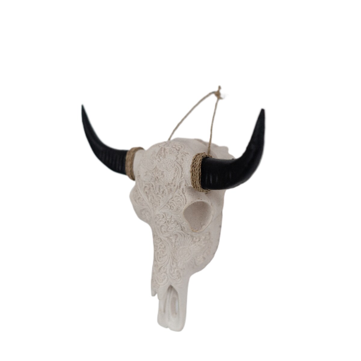 DEKORACJA GŁOWA BYKA BIAŁA S
