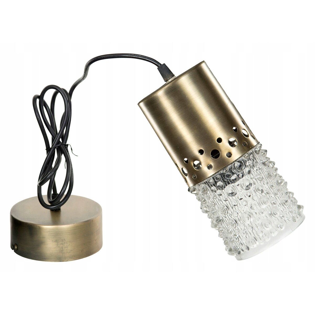 LAMPA sufitowa PEARL szklany klosz ZŁOTA