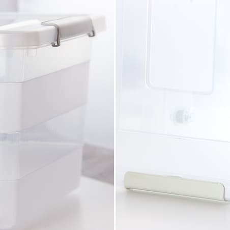 Pojemnik Plastikowy Pudełko Plastikowe Z Pokrywką Na Kółkach Pudło Box 40L