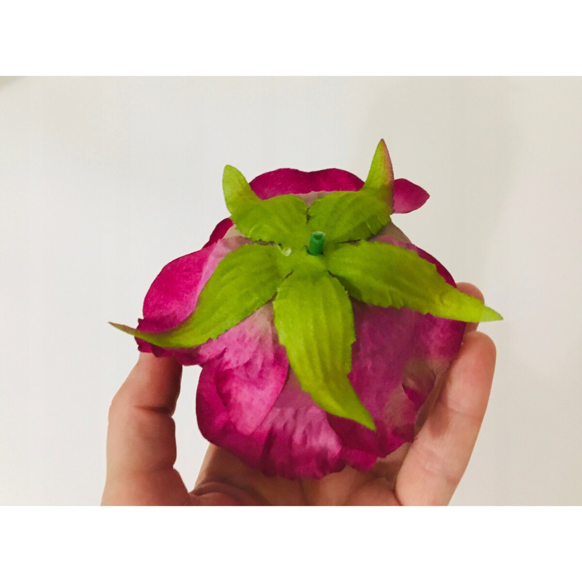 6x Róża sztuczna wyrobowa do wiązanek główka pąk cmentarz kwiaty róże duże