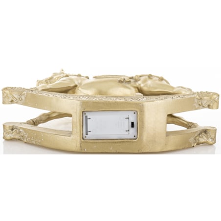 Figurka - złoty konik na biegunach LED 28,5x7,5X29 cm ORO