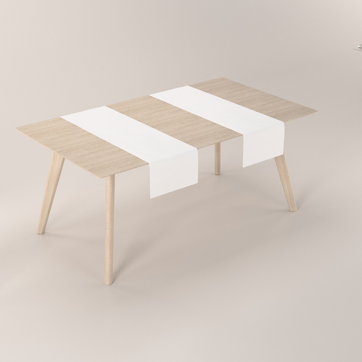 Bieżnik prostokątny 40x130 białoszary