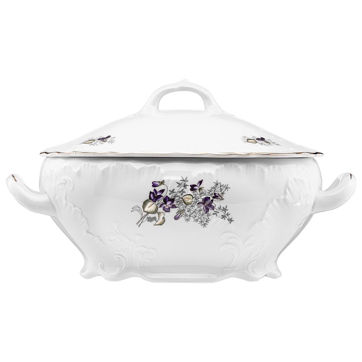 Waza 2700 ml Rococo Fiołki G559