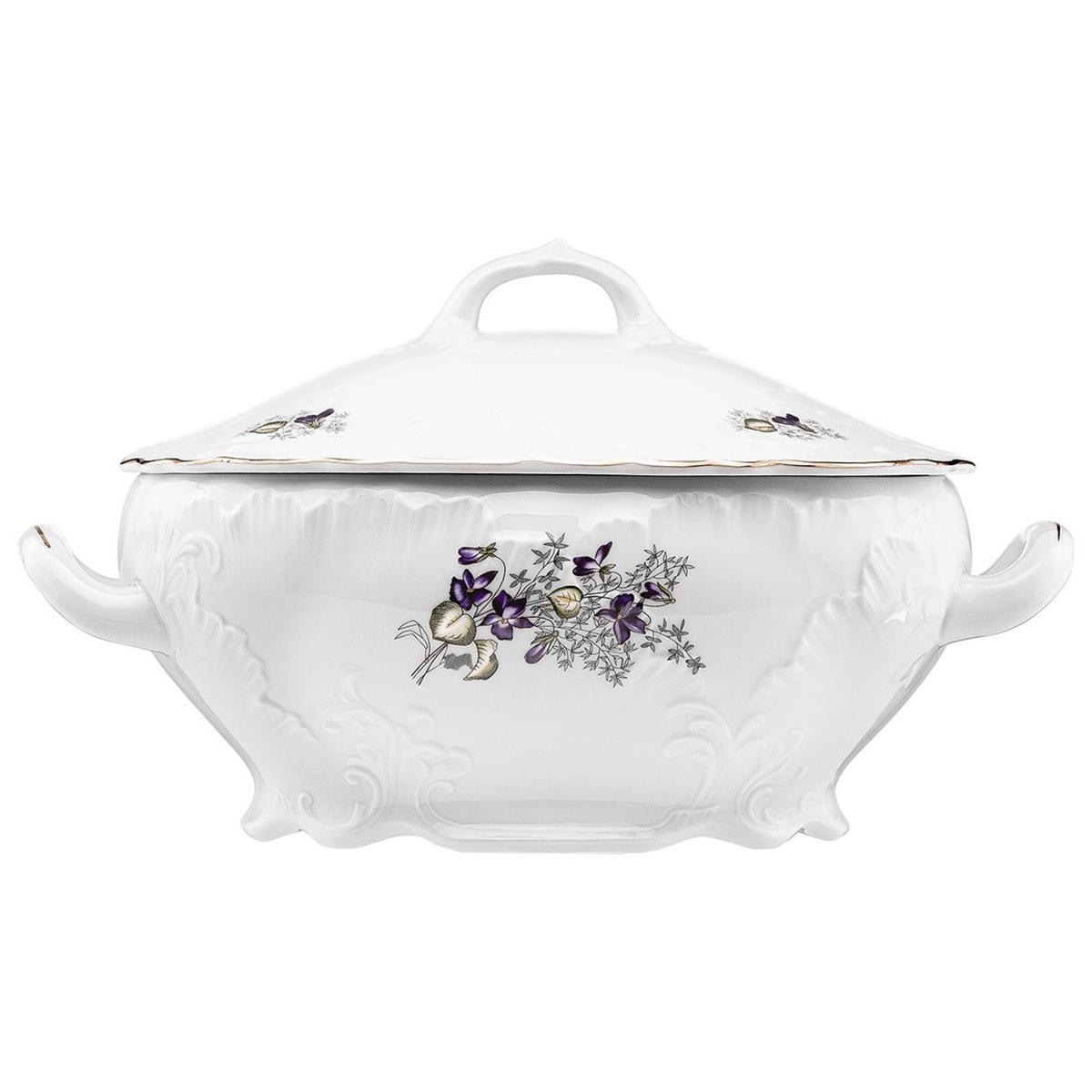Waza 2700 ml Rococo Fiołki G559