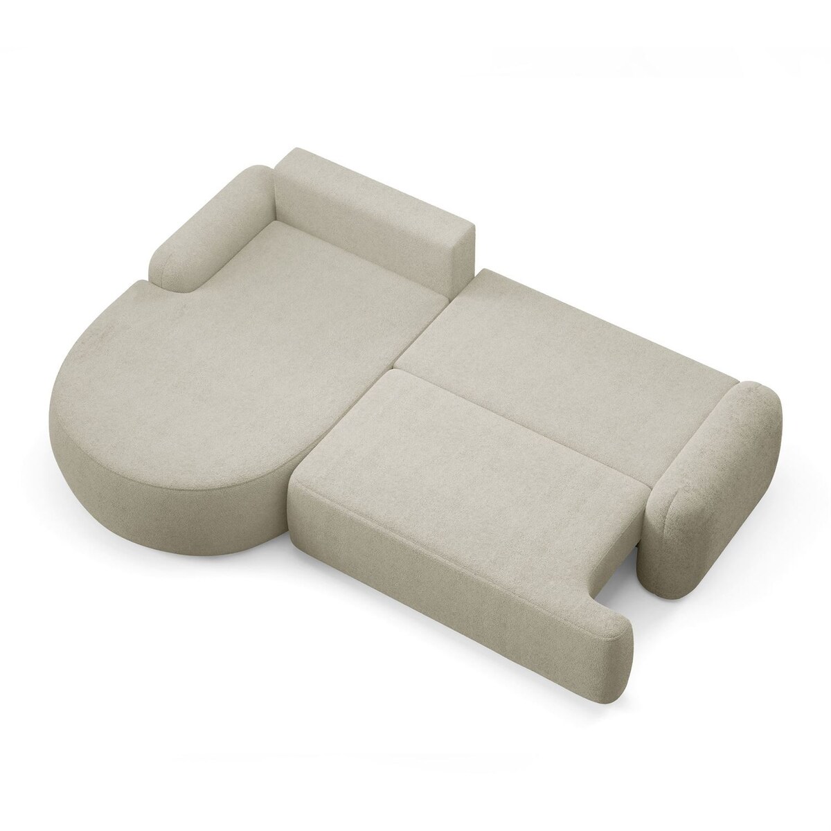 Zaokrąglony narożnik CLEO z funkcją spania, wersja lewa, Quelle 03