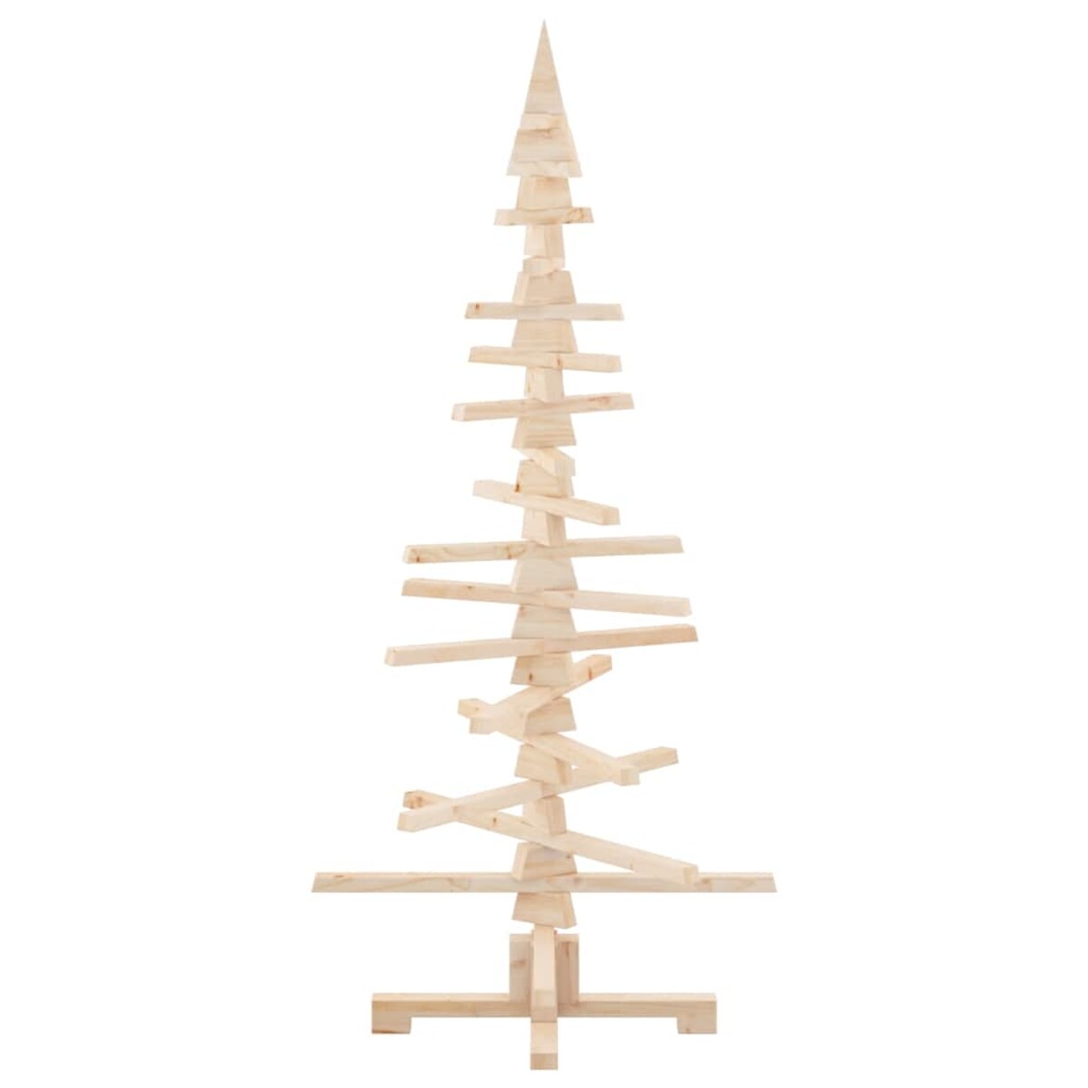 vidaXL Drewniana choinka świąteczna do dekoracji 150 cm, lite drewno sosnowe