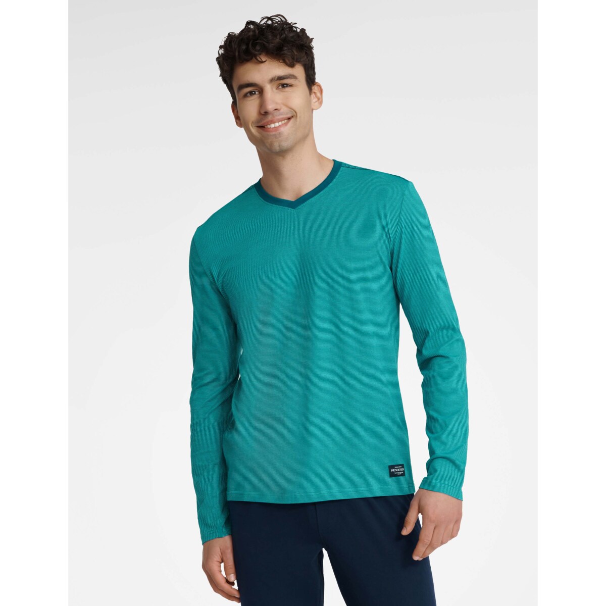 Piżama Udon 40944-66X Turkusowo-Granatowy Turkusowo-Granatowy, XL