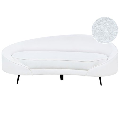 Sofa boucle biała SAVAR