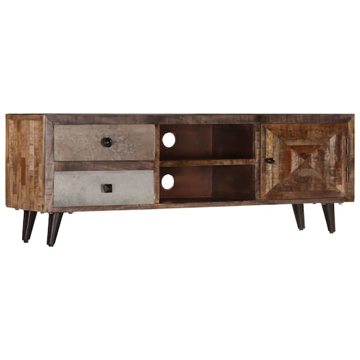 vidaXL Szafka pod TV, 118x30x40 cm, lite drewno mango