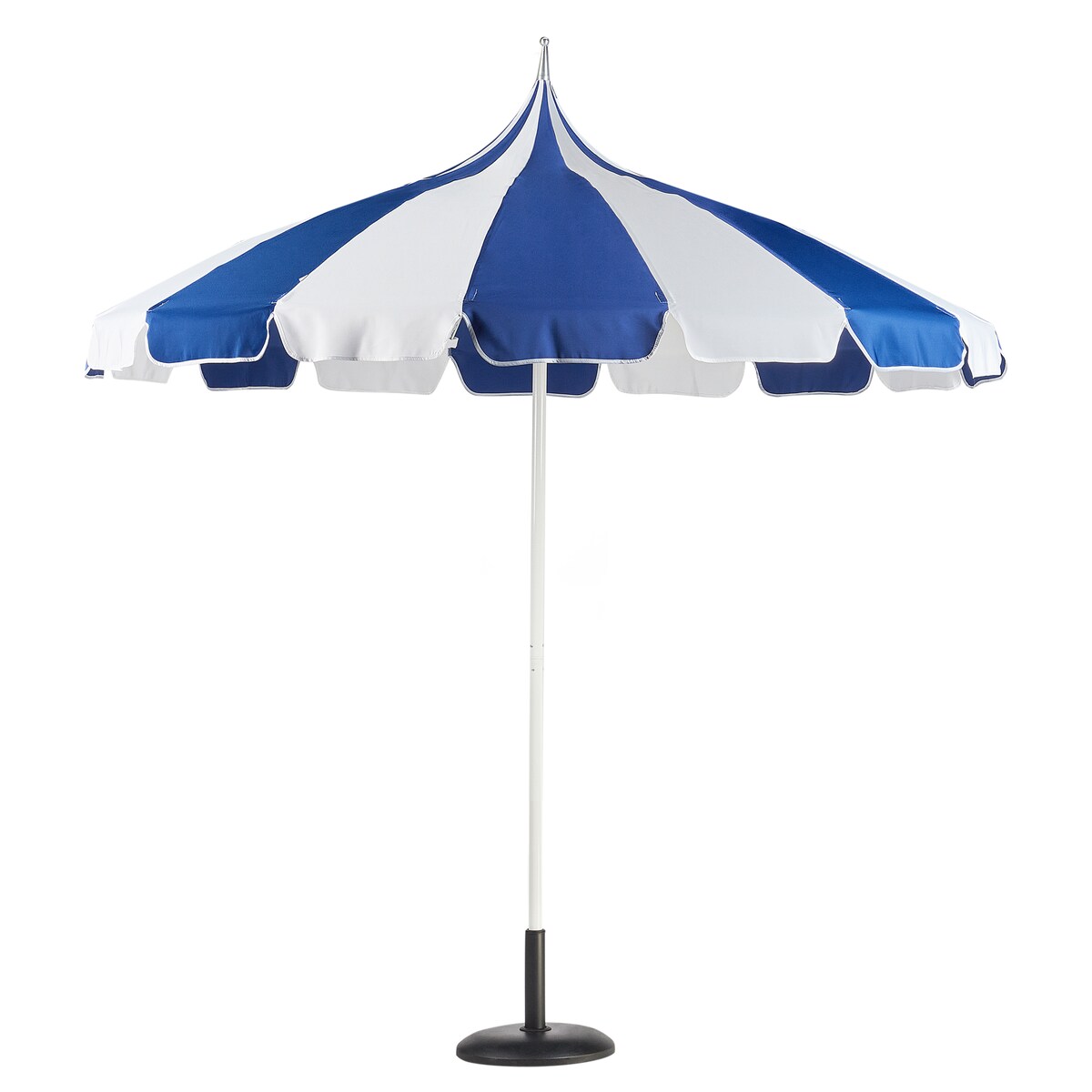 Parasol ogrodowy 245 cm MINOA Biały/ niebieski