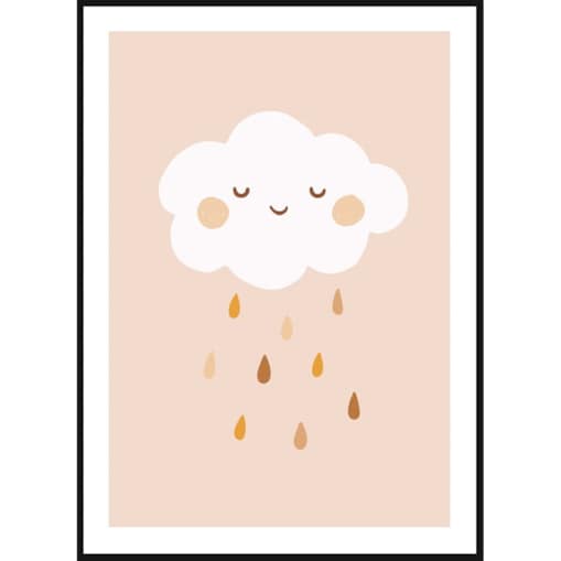 Poster Story, Plakat, Obraz - Radosna Chmurka, wymiary 70 x 100 cm