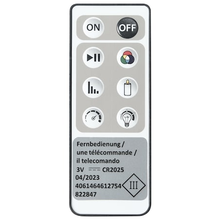 Lampa ogrodowa stojąca solarna LED FONESCA Z pilotem Biały