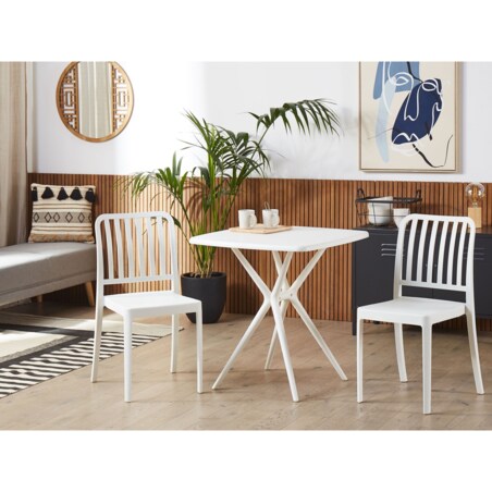 Zestaw mebli balkonowych biały SERSALE