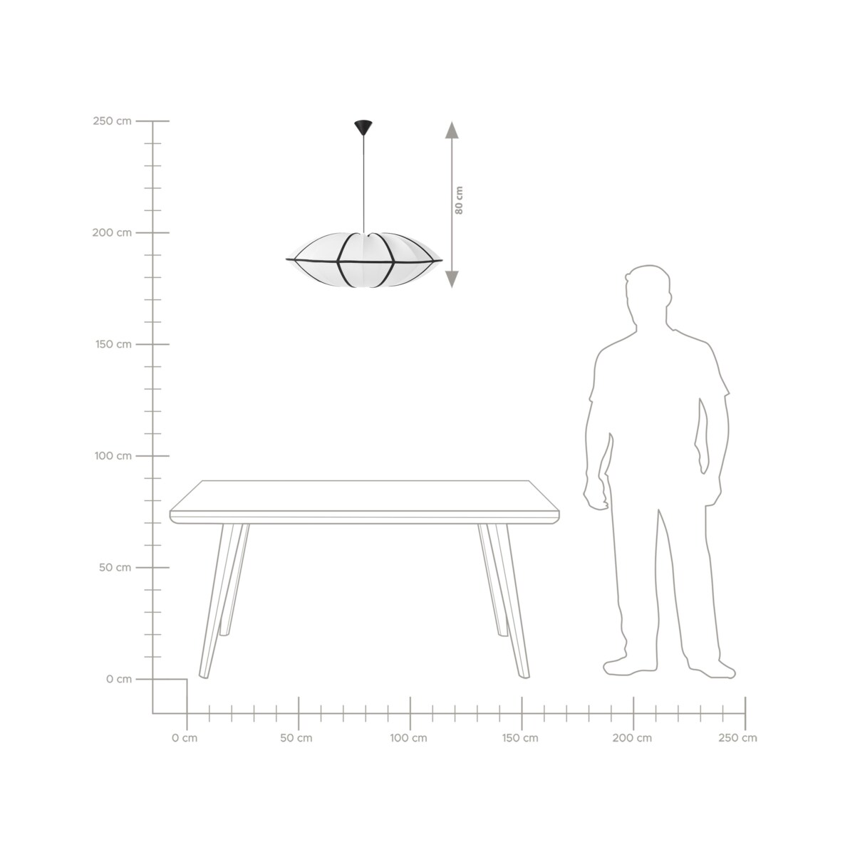 Lampa wisząca GUASARE Materiał syntetyczny Biały