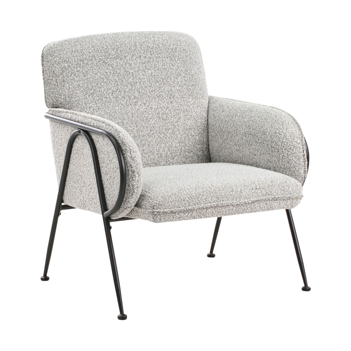 Fotel TRYSNES Czarny/ biały