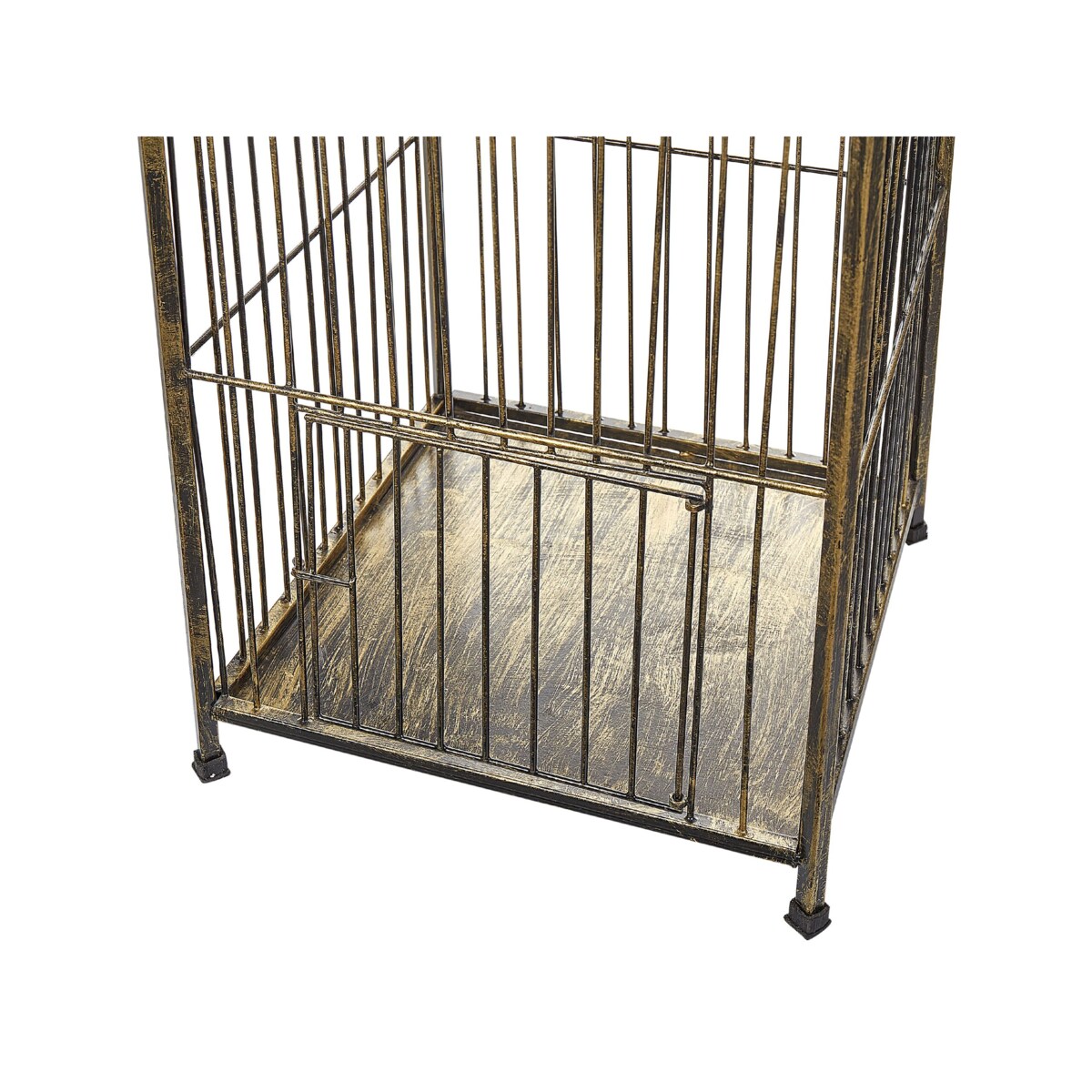 Lampion metalowy 62 cm postarzany złoty COMOROS