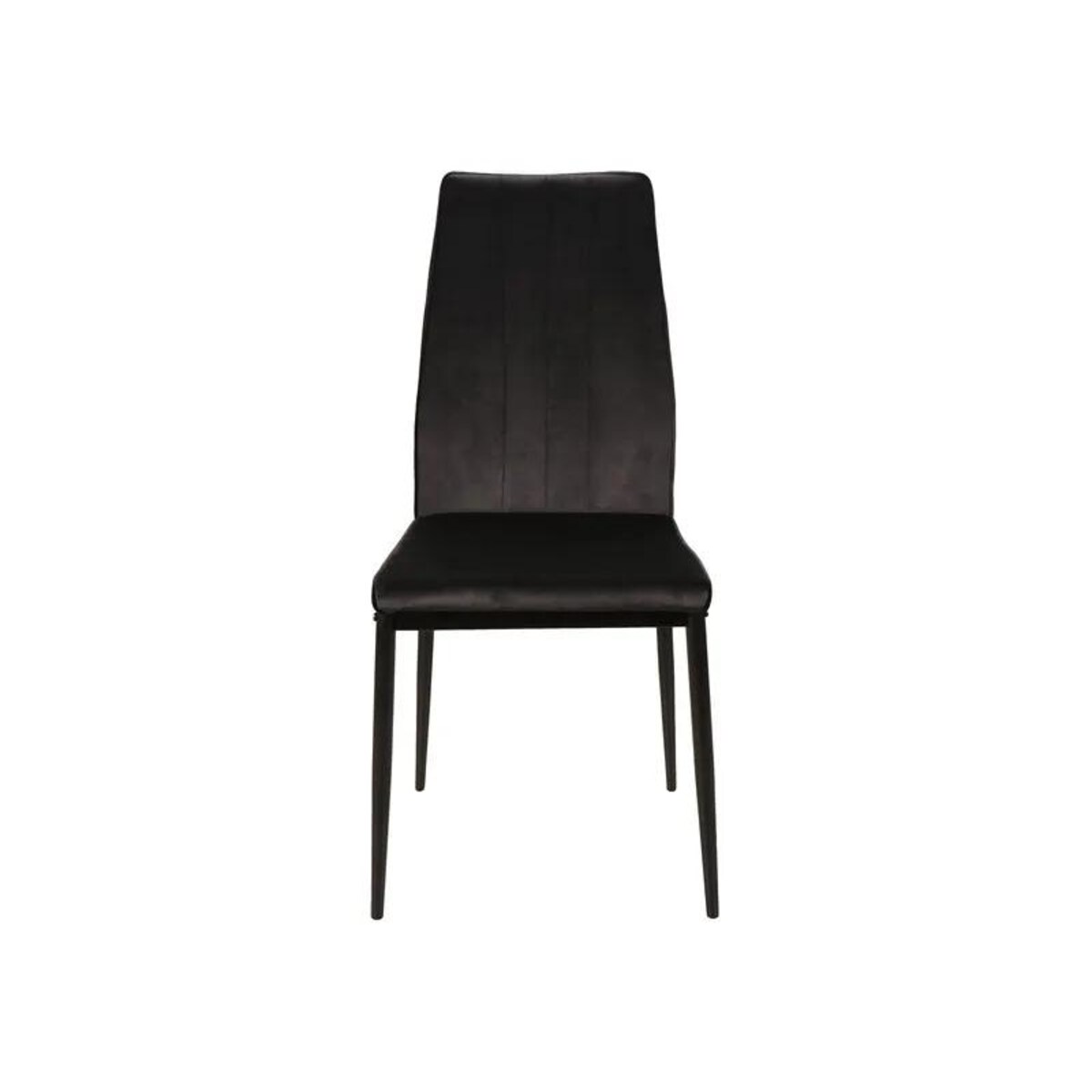 Krzesło tapicerowane ATOM VELVET czarne