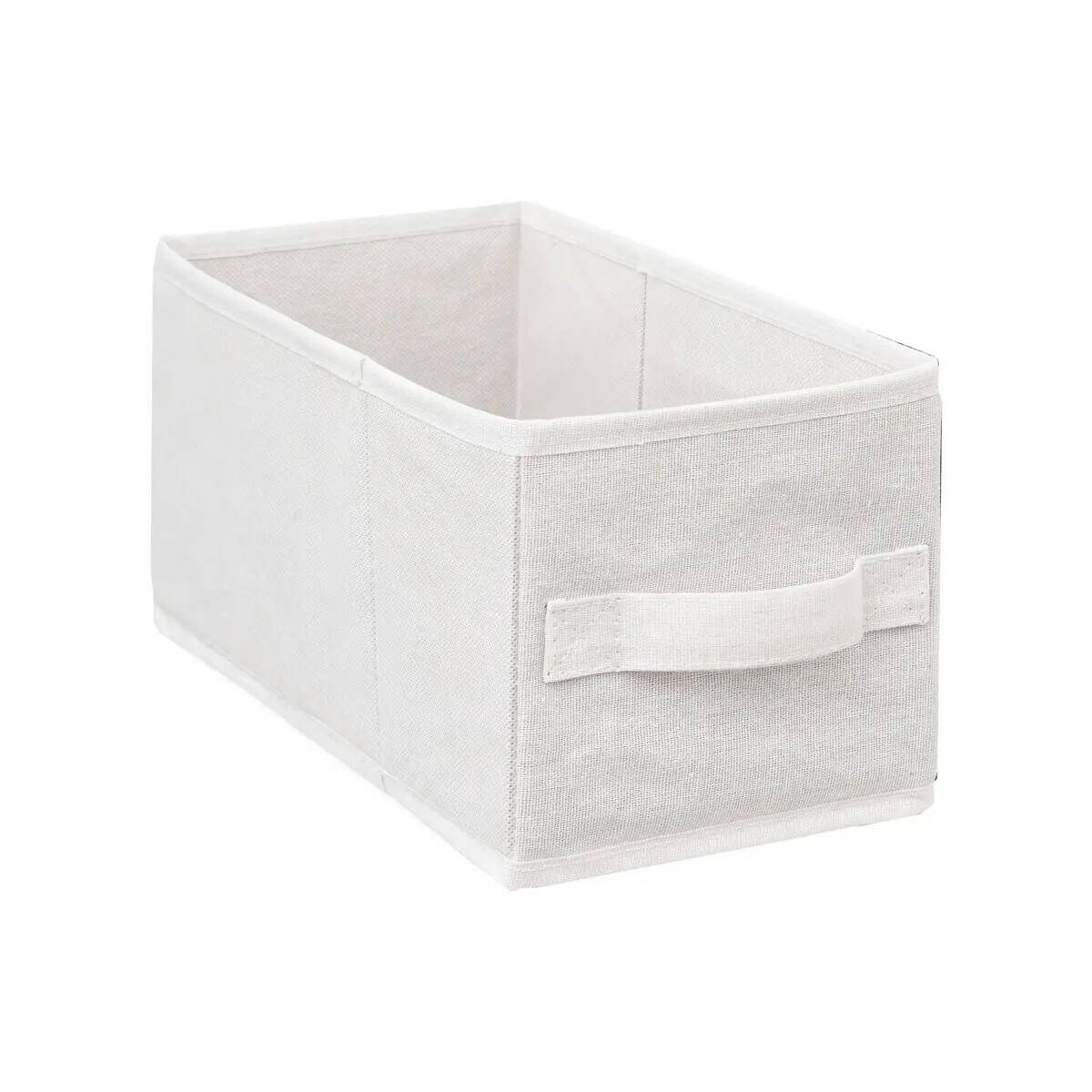 Wąski regał bambusowy TIDY z 4 materiałowymi koszami, wys. 78,5 cm