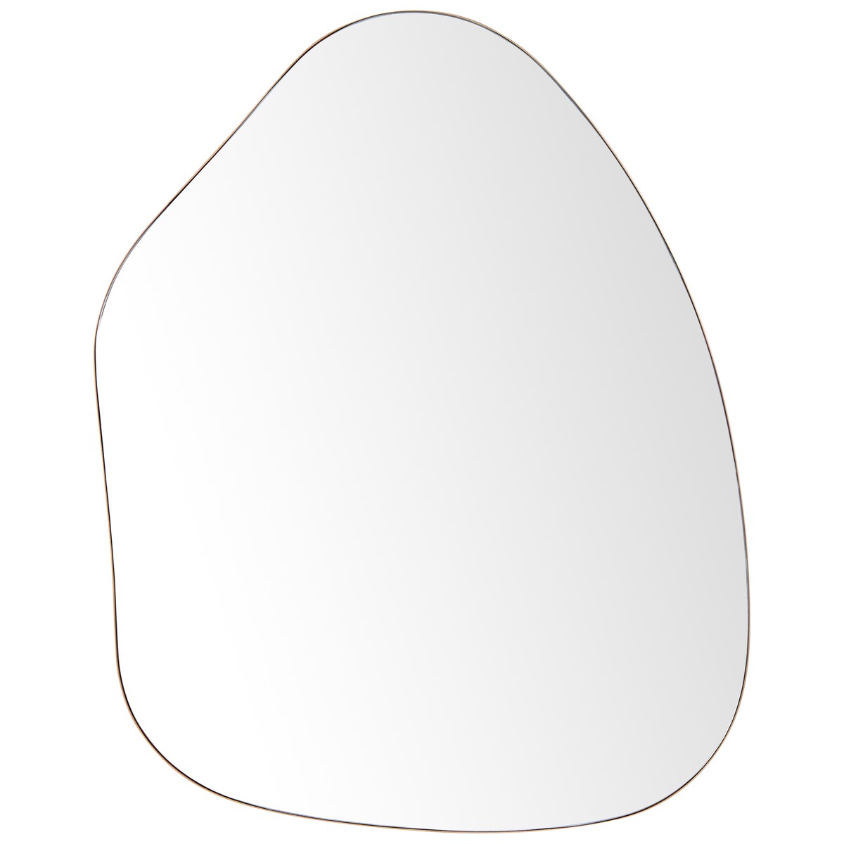 Lustro ścienne PUTEAUX 70 cm 92 cm Metal Złoty