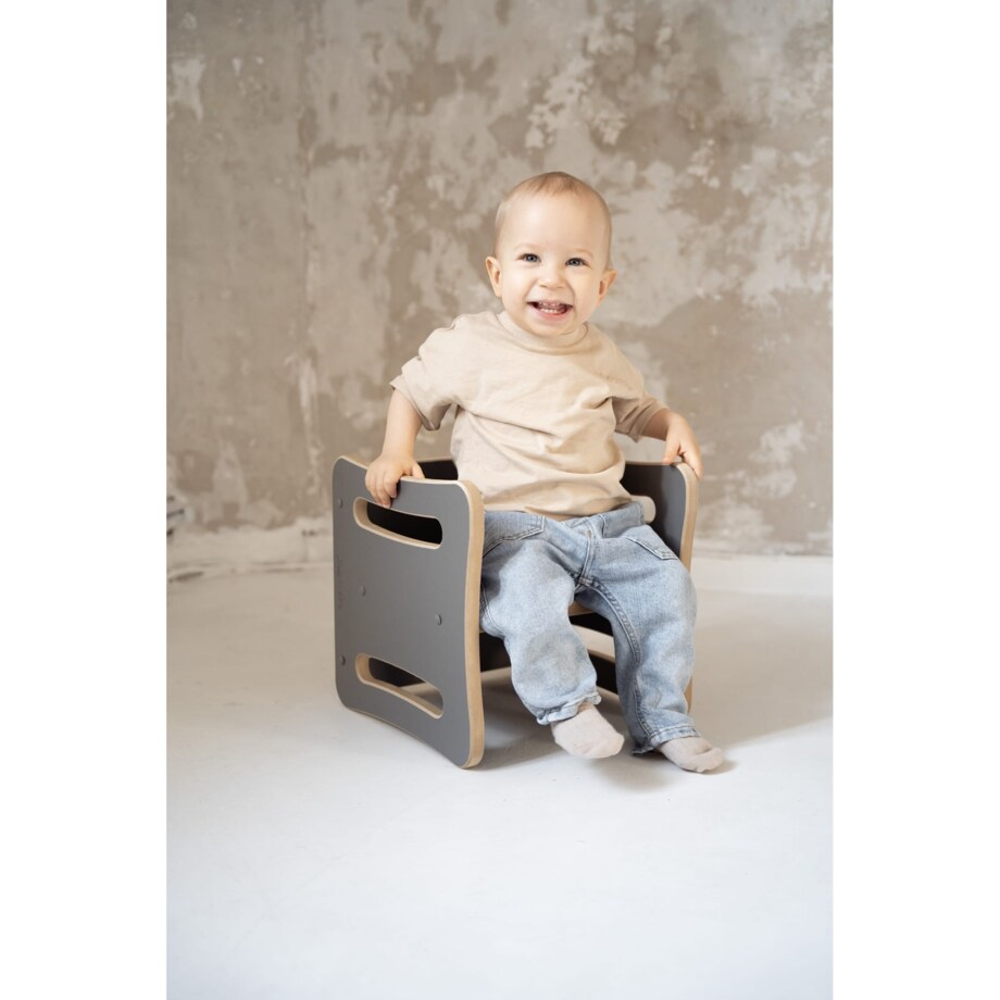Krzesełko / stolik 2w1 SMALLY - szary