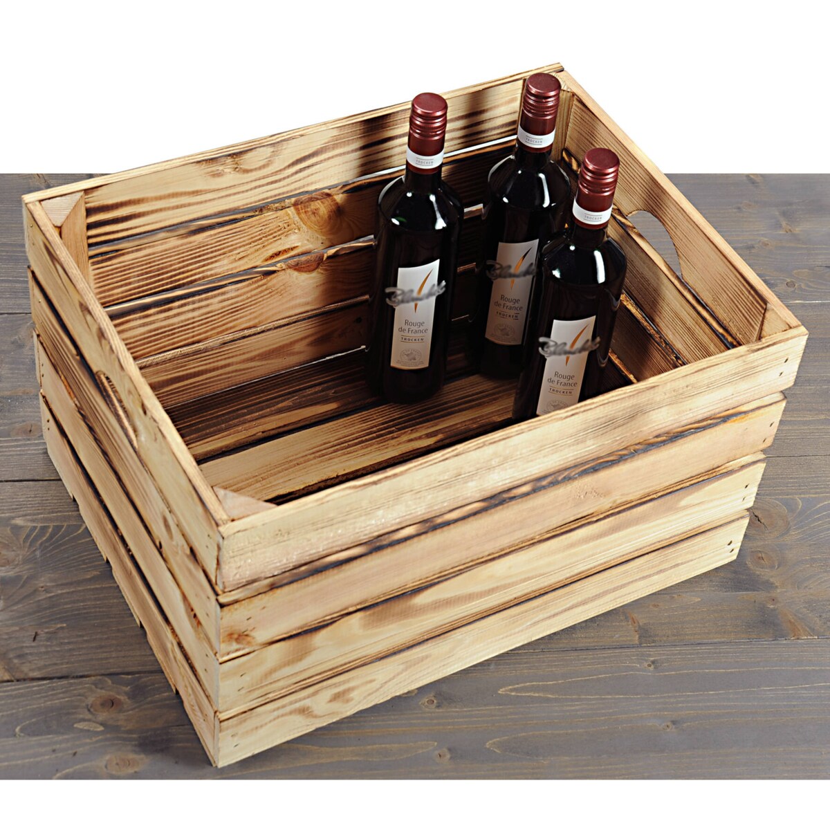 Dekoracyjna skrzynka drewniana, sosnowy pojemnik, 47 x 36 cm, Kesper