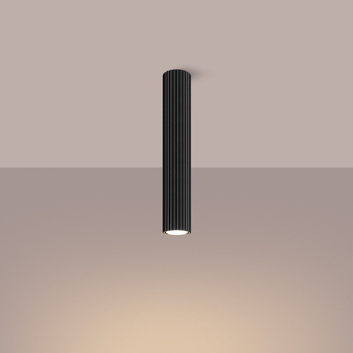 Plafon KARBON 40 czarny