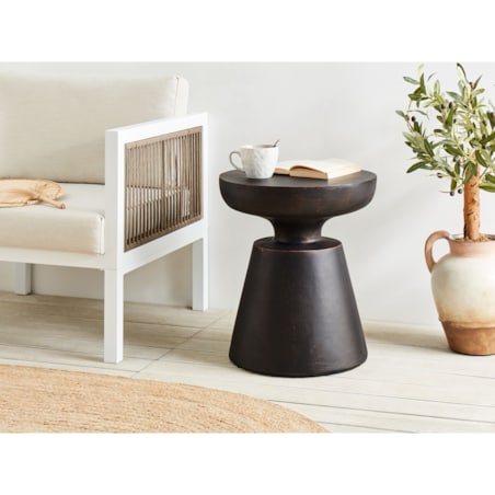 Stolik pomocniczy MINCIO 45 cm 45 cm Czarny