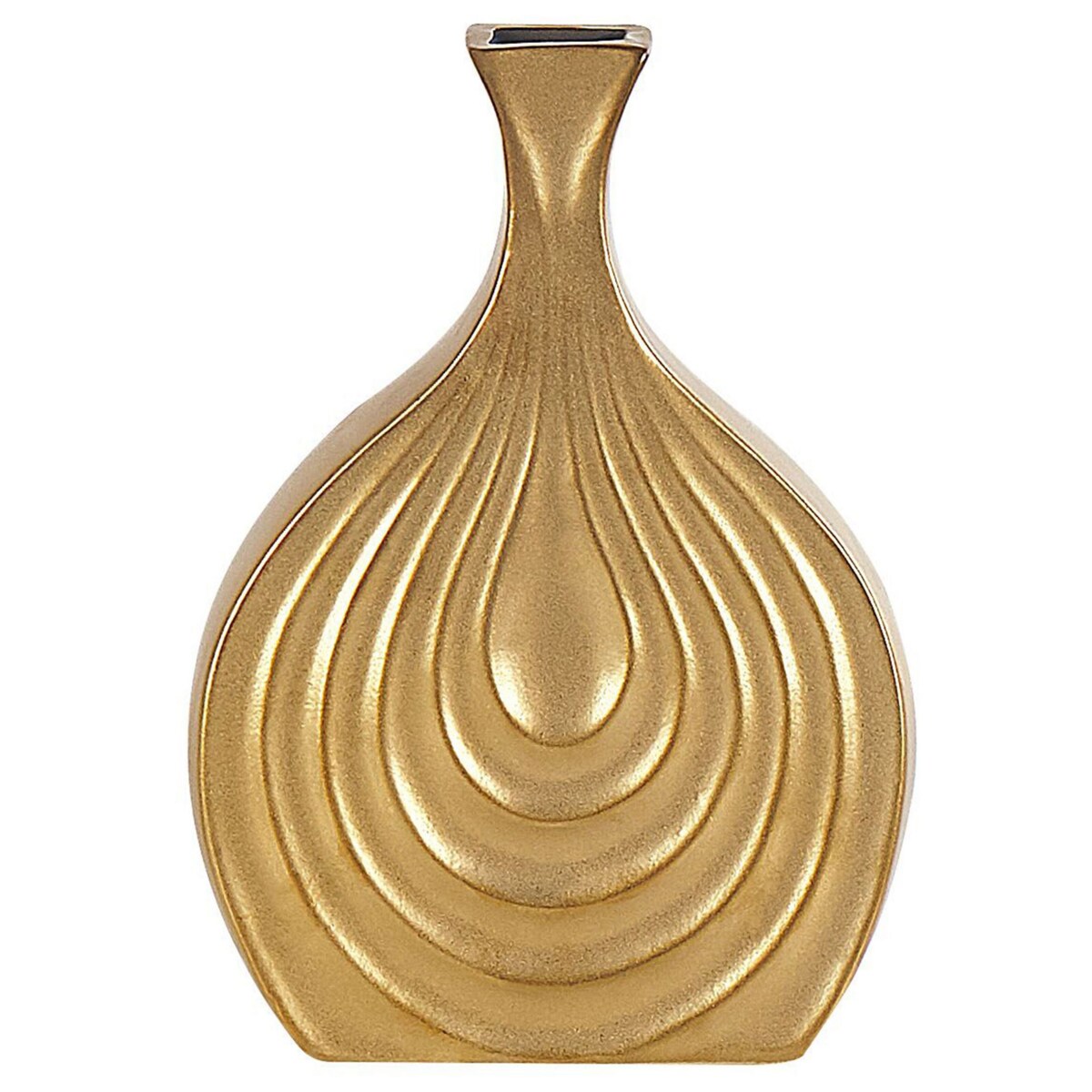 Wazon dekoracyjny ceramiczny 25 cm złoty THAPSUS