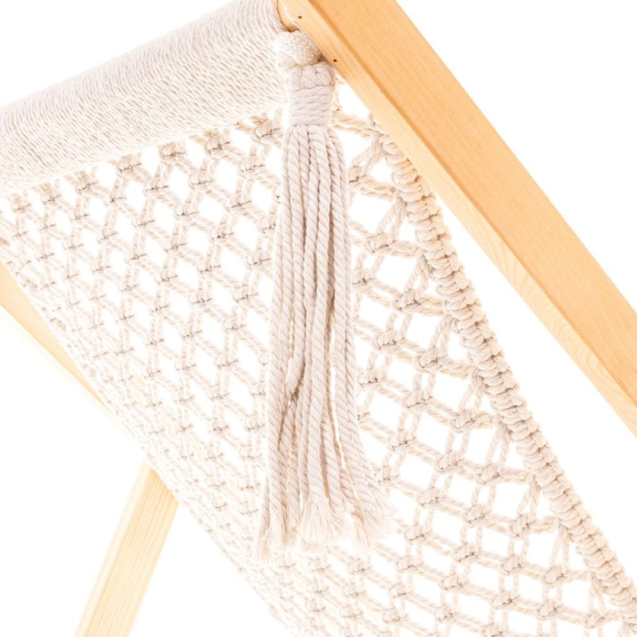 PLECIONY LEŻAK OGRODOWY W STYLU BOHO HILI